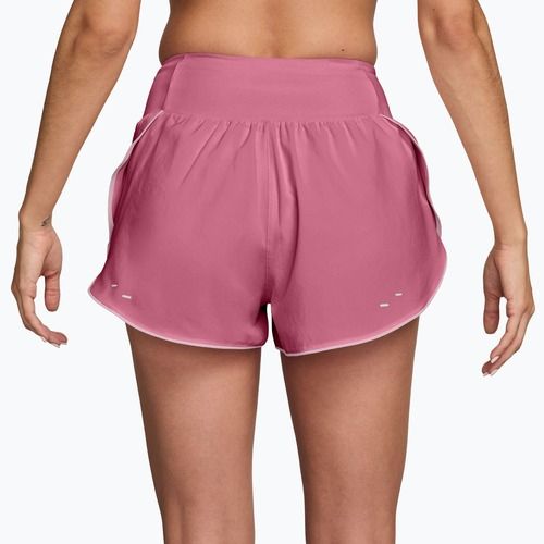 Women's running shorts Nike Tempo Swoosh Dri-Fit Mid-Rise Brief-Lined peony/pink foam/white