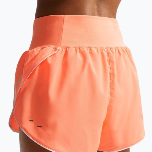 Women's running shorts Nike Tempo Swoosh Dri-Fit Mid-Rise Brief-Lined orange pulse/white