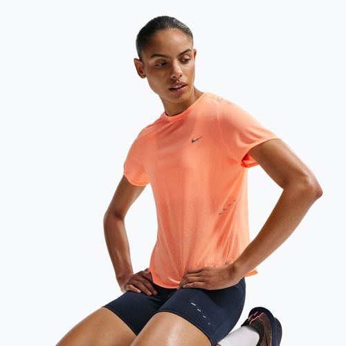 Women's running T-shirt Nike Swift Breathe Dri-Fit orange pulse/photon dust