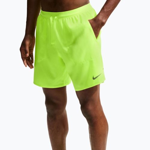 Men's running shorts Nike Stride Dri-Fit Brief-Lined 7" volt ice