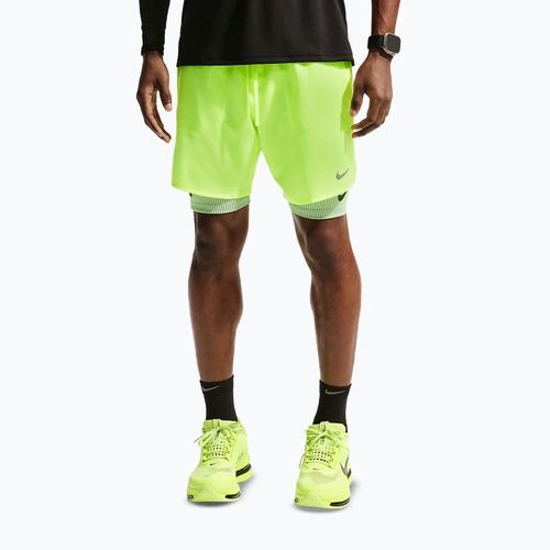 Men's running shorts Nike Stride Dri-Fit Brief-Lined 7" volt ice