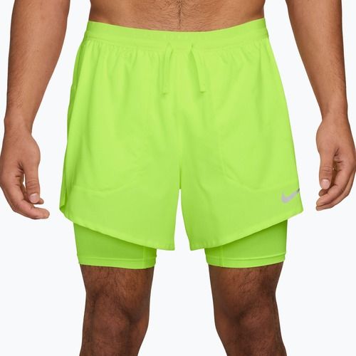 Men's running shorts Nike Stride Dri-Fit Hybrid 5" volt ice