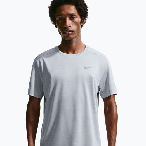 Men's running T-shirt Nike Miler Dri-Fit UV grey fog/particle grey
