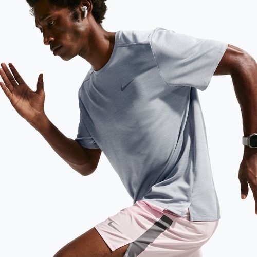 Men's running T-shirt Nike Miler Dri-Fit UV grey fog/particle grey