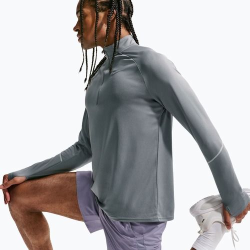 Men's running sweatshirt Nike Miler Dri-Fit UV 1/2 Zip smoke grey