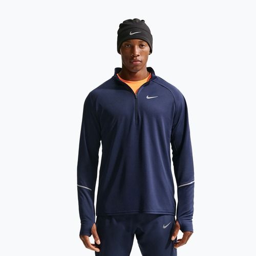 Men's running sweatshirt Nike Miler Dri-Fit UV 1/2 Zip midnight navy