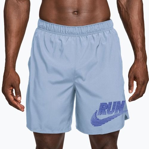 Men's running shorts Nike Challenger Dri-Fit Brief-Lined 7" hydrogen blue/lapis