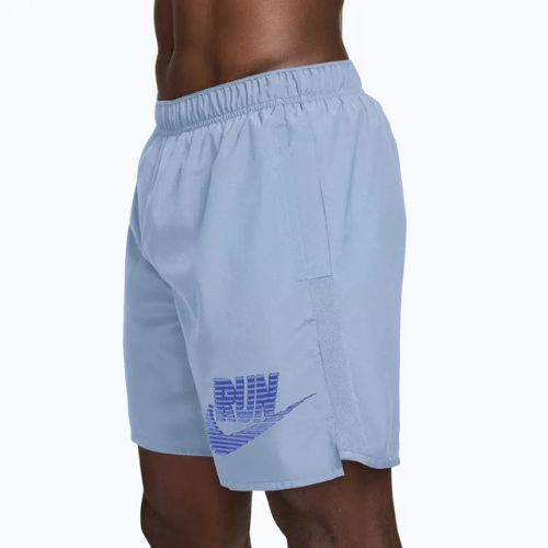 Men's running shorts Nike Challenger Dri-Fit Brief-Lined 7" hydrogen blue/lapis