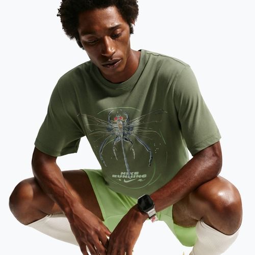 Men's running T-shirt Nike Dri-Fit Running silver sage