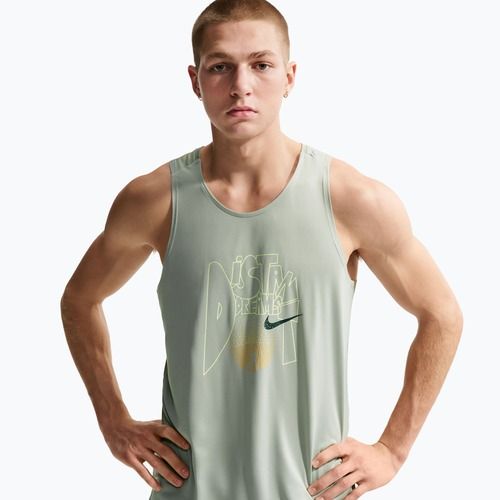 Men's running T-shirt Nike Stride Dri-Fit ADV jade horizon/linen