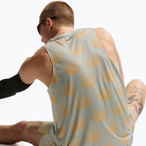 Men's running T-shirt Nike Stride Dri-Fit ADV jade horizon/linen