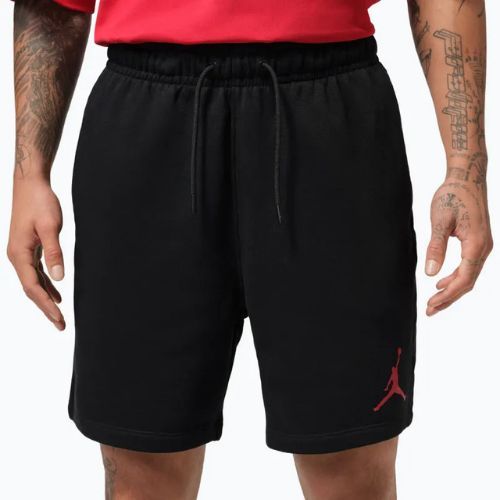 Men's shorts Jordan Fleece black/gym red