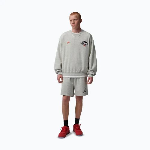 Men's shorts Jordan Fleece grey heather/black