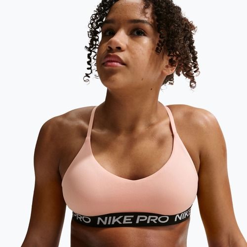 Children's training bra Nike Pro Indy arctic orange/black/white