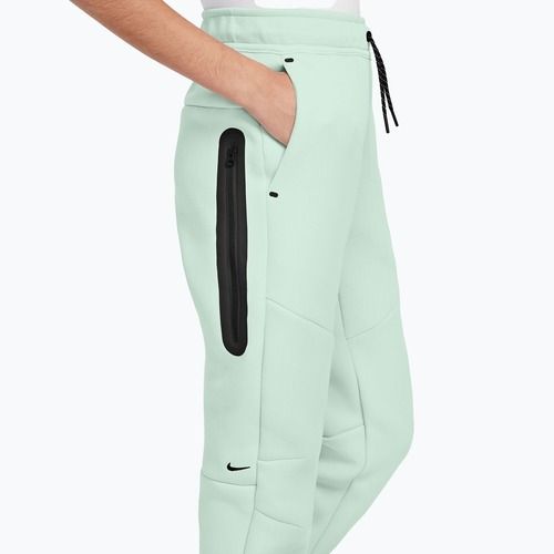 Children's trousers Nike Sportswear Tech Fleece barely green/black/black