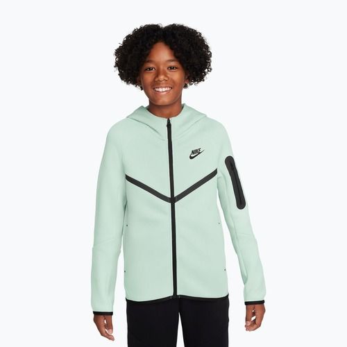 Children's sweatshirt Nike Sportswear Tech Fleece Full Zip barely green/black/black