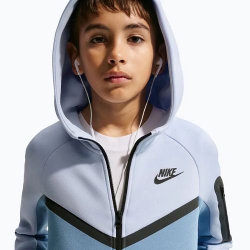 Children's sweatshirt Nike Sportswear Tech Fleece Full Zip hydrogen blue/work blue/black/black