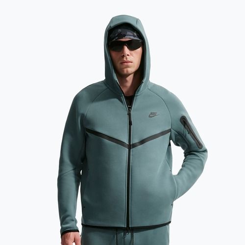 Men's sweatshirt Nike Tech Windrunner Full Zip mineral slate/black