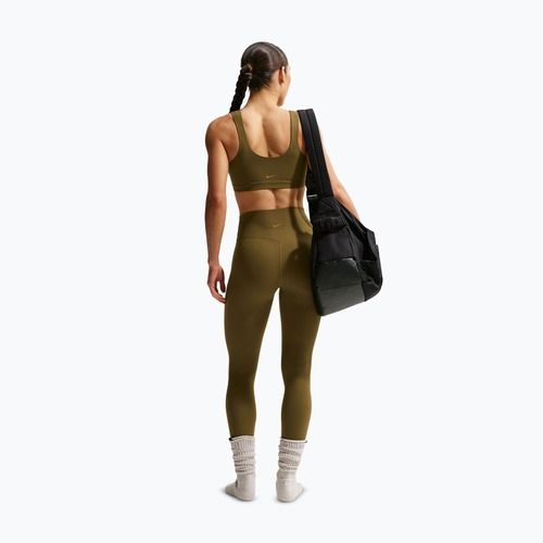 Training bra Nike Zenvy Light-Support Lightly Lined olive flak/white