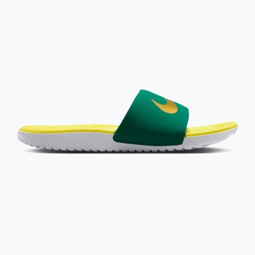 Children's flip-flops Nike Coffee malachite/sonic yellow/metallic gold