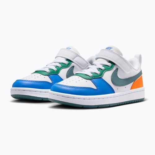 Children's shoes Nike Court Borough Low Recraft white/malachite/mineral slate