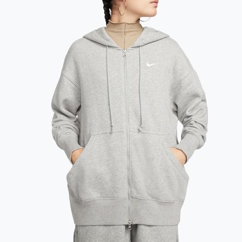 Women's sweatshirt Nike Sportswear Phoenix Fleece dark grey heather/sail
