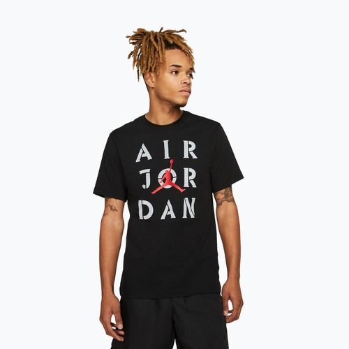 Men's T-shirt Jordan AJ5 Graphic black/white/gum red