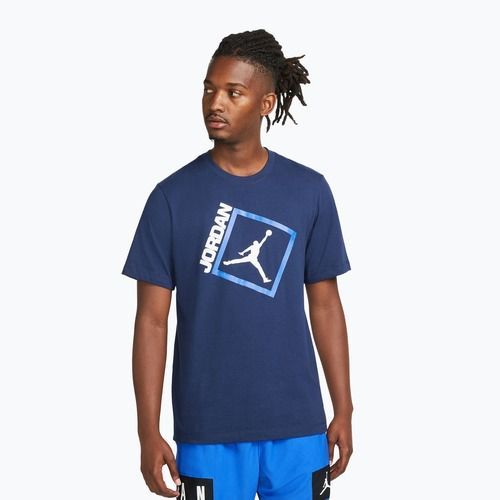 Koszulka męska Nike Jordan Jumpman Box midnight navy/white
