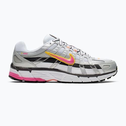 Women's shoes Nike P-6000 white/metallic platinum/laser fuchsia