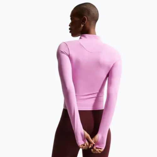 Women's training sweatshirt Nike Zenvy Dri-Fit Full Zip light magenta/white