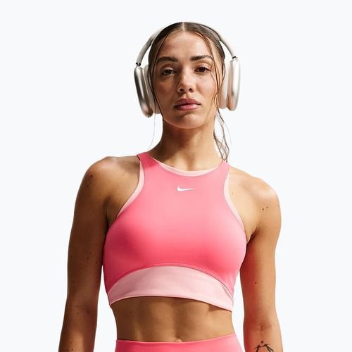 Training bra Nike One Medium Support Sea coral/bleached coral/white