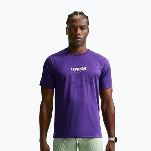 Men's running T-shirt Nike Stride Dri-Fit ADV court purple