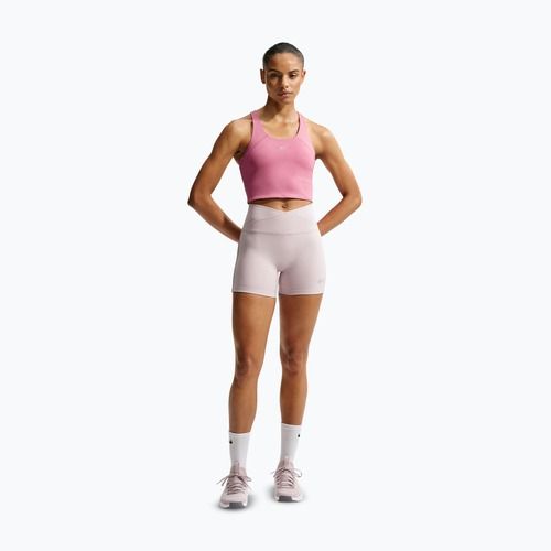 Men's running T-shirt Nike Tempo Medium Support Cropped Sports Bra peony