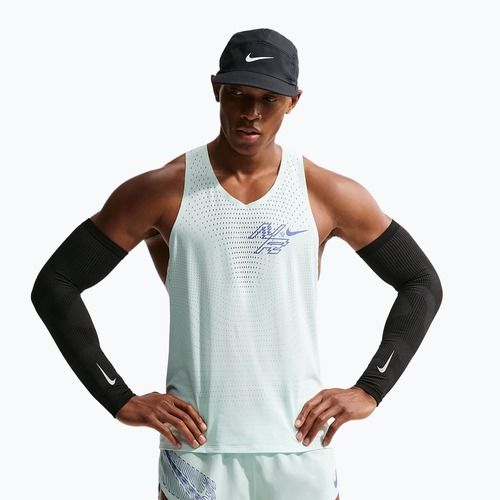 Men's running T-shirt Nike AeroSwift Dri-Fit ADV Running Singlet barely green/lapis
