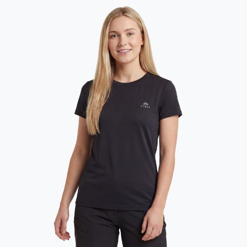 Women's trekking T-shirt KADVA TrailCore breathable black