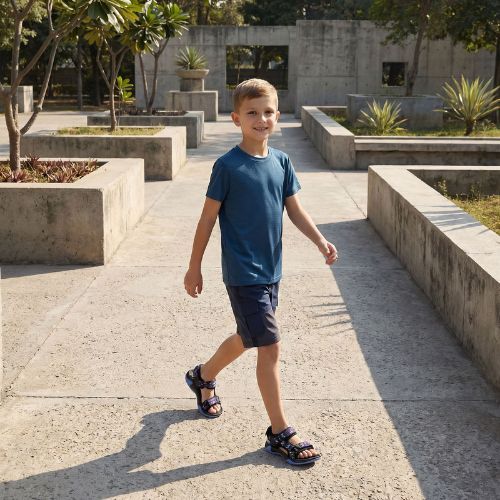 Children's hiking sandals KADVA Vite JR navy blue