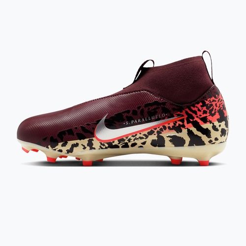 Children's football boots Nike United Jr. Mercurial Superfly 10 Academy MG burgundy crush/metallic silver