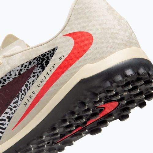 Men's football boots Nike United Phantom 6 Low Academy TF burgundy crush/fossil/university red
