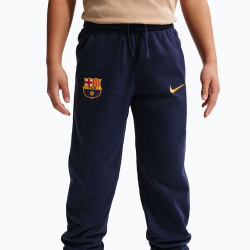 Children's trousers Nike FC Barcelona Club Jogger blackened blue/mineral yellow