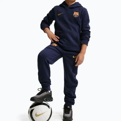 Children's trousers Nike FC Barcelona Club Jogger blackened blue/mineral yellow