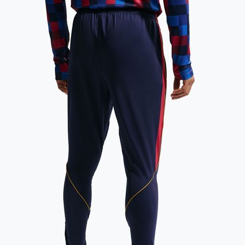 Men's football trousers Nike FC Barcelona Strike Dri-Fit blackened blue/noble red/yellow