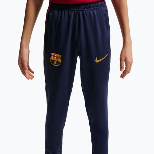 Children's football trousers Nike FC Barcelona Strike Dri-Fit blackened blue/noble red/yellow