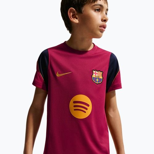 Children's football shirt Nike FC Barcelona Strike Dri-Fit noble red/blackened blue