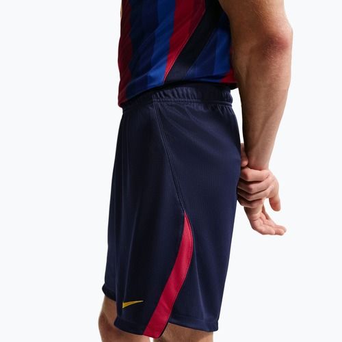 Men's football shorts Nike FC Barcelona Dri-Fit Stadium Home blackened blue/mineral yellow