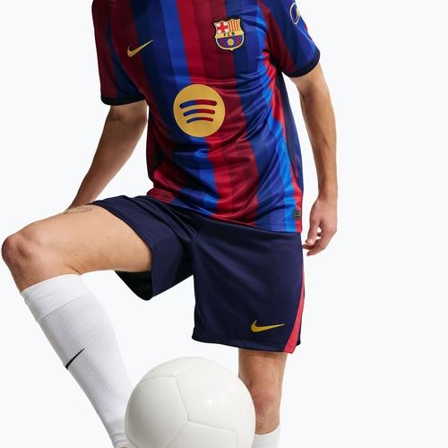 Men's football shorts Nike FC Barcelona Dri-Fit Stadium Home blackened blue/mineral yellow