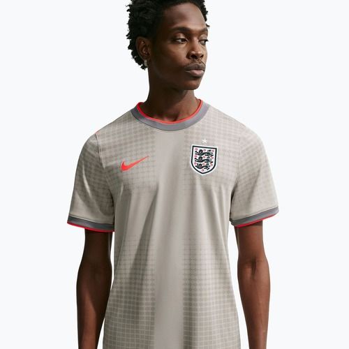 Men's football shirt Nike England Academy Pro Pre-Match pewter grey/bright crimson