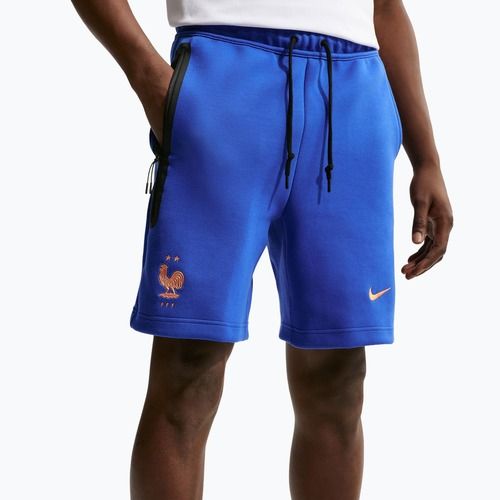 Men's football shorts Nike FFF Tech Fleece game royal/metallic copper