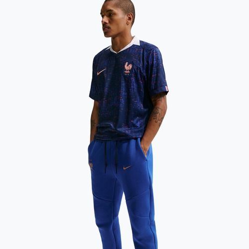 Men's football trousers Nike FFF Tech Fleece Joggers game royal/metallic copper