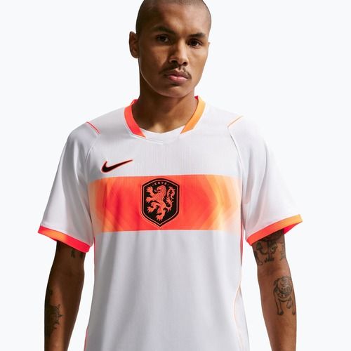 Men's football shirt Nike Netherlands 2026 Stadium Away white/hyper crimson/black