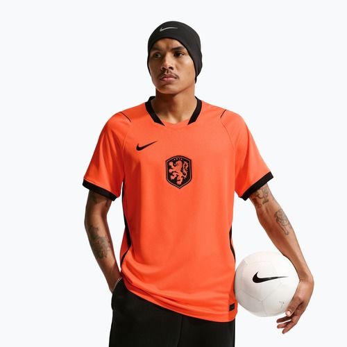 Men's football shirt Nike Netherlands 2026 Stadium Home hyper crimson/black